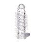Transparentna nasadka na penisa A-Toys Fril z wibracją TPR 13 cm - 6