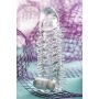 Transparentna nasadka na penisa A-Toys Fril z wibracją TPR 13 cm - 11