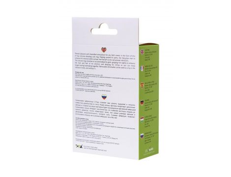 Cock ring A-Toys with vibro bullet; green - 6