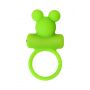 Cock ring A-Toys with vibro bullet; green - 4