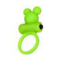 Cock ring A-Toys with vibro bullet; green - 6