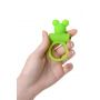 Cock ring A-Toys with vibro bullet; green - 3