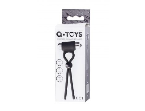 A-Toys Erection enhancing lasso Ect , black, silicone, 14cm - 4