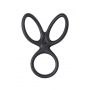 A-TOYS Triple penis ring KRAKEN, silicone, black, 10 cm - 2