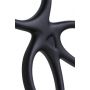 A-TOYS Triple penis ring KRAKEN, silicone, black, 10 cm - 8
