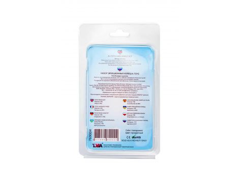 Pierścienie erekcyjne silikonowe AToys transparentne 3szt 3.5 3 2cm - 2