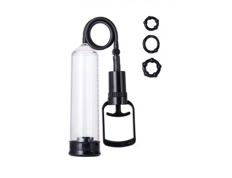 A-TOYS, Penis Pump, PVC, Black, 23.5 cm - 4