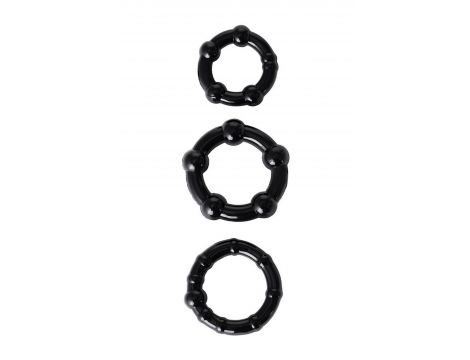 A-TOYS, Penis Pump, PVC, Black, 23.5 cm 3 cock rings included - 5