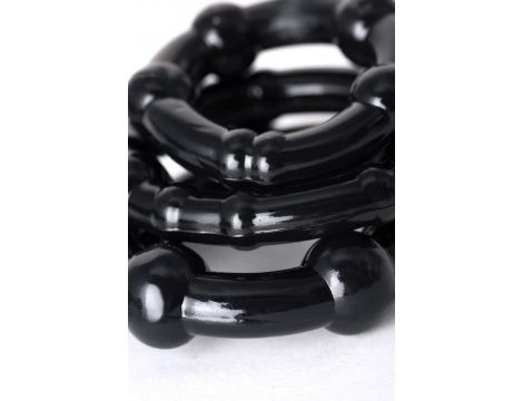 A-TOYS, Penis Pump, PVC, Black, 23.5 cm 3 cock rings included - 11