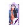 JOS TATY, Vibrator with clitoral stimulator with pulsating balls, purple, 21,5 cm - 4