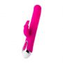 Wibrator króliczek z ruchomymi kulkami JOS BALLE silikonowy różowy 23 cm - 8