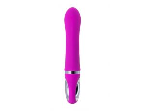 JOS JOLY, Vibrator with clitoral stimulator with WOW mode, silicone, fuchsia, 19.6 cm