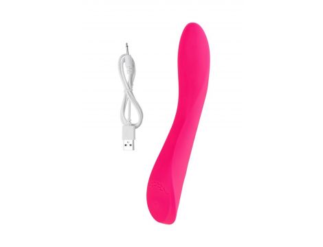 Wibrator punktu G JOS Twig silikonowy różowy USB 20,5 cm - 7