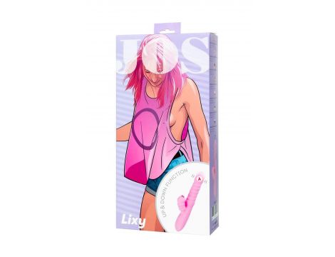 JOS Lixy vibrator, with Up&Down function, silicone, pink, 23 cm - 7