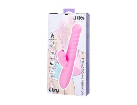 JOS Lixy vibrator, with Up&Down function, silicone, pink, 23 cm - 8