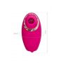 JOS Multifunctional stimulator of erogenous zones Nimka, silicone, pink, 9 cm - 4