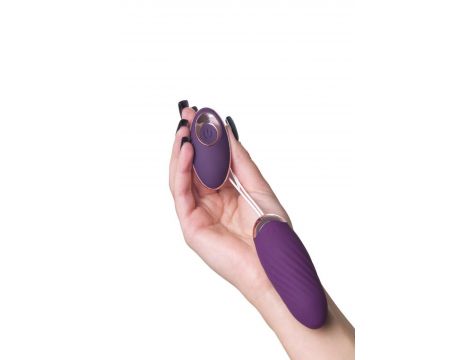 JOS Vibrating Egg with Friction Simulation  Bumpy, Silicone, Violet, 9 cm - 8