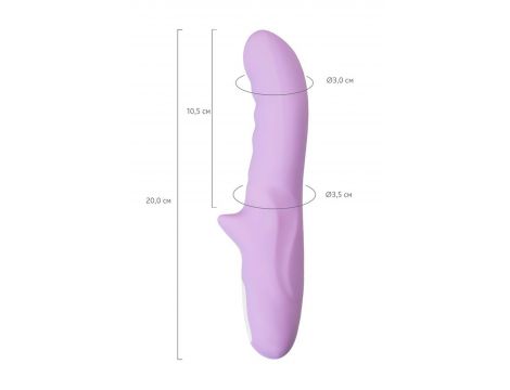 Wibrator obrotowy JOS Merry Gor fioletowy USB 20.7 cm - 5
