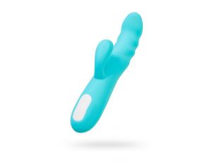 Wibrator króliczek rotacyjny JOS MERRY SWI niebieski silikonowy 20.7 cm USB