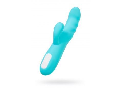 Wibrator króliczek rotacyjny JOS MERRY SWI niebieski silikonowy 20.7 cm USB