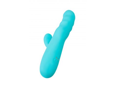 Wibrator króliczek rotacyjny JOS MERRY SWI niebieski silikonowy 20.7 cm USB - 6
