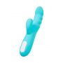 Wibrator króliczek rotacyjny JOS MERRY SWI niebieski silikonowy 20.7 cm USB - 6