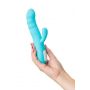 Wibrator króliczek rotacyjny JOS MERRY SWI niebieski silikonowy 20.7 cm USB - 8