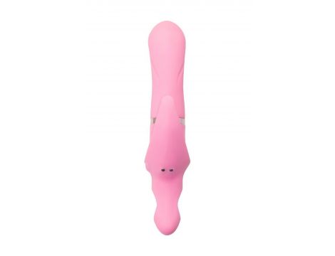 Wibrator króliczek obrotowy JOS Twistme różowy silikonowy USB 19.5 cm - 2