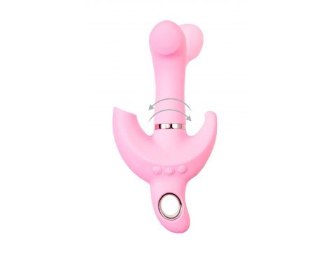 Wibrator króliczek obrotowy JOS Twistme różowy silikonowy USB 19.5 cm - 6