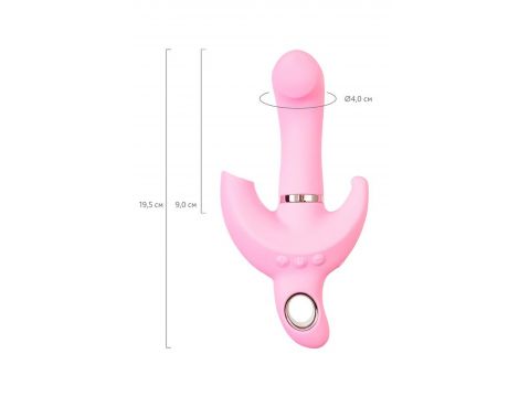 Wibrator króliczek obrotowy JOS Twistme różowy silikonowy USB 19.5 cm - 5
