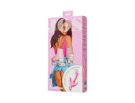 Wibrator króliczek obrotowy JOS Twistme różowy silikonowy USB 19.5 cm - 13