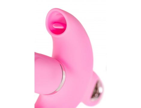 Wibrator króliczek obrotowy JOS Twistme różowy silikonowy USB 19.5 cm - 12
