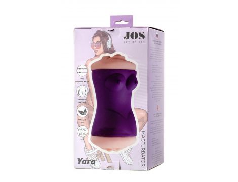 Masturbator dwustronny JOS Yara TPR 17,5 cm - 8
