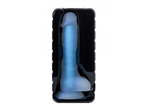Dildo żelowe świecące Bruce Glow niebieskie 16,5 cm Beyond - 6