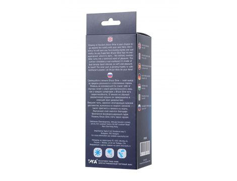 Dildo żelowe świecące Bruce Glow niebieskie 16,5 cm Beyond - 9