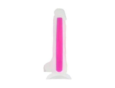 Dildo żelowe świecące Peter Glow Beyond różowe 16,5 cm - 4