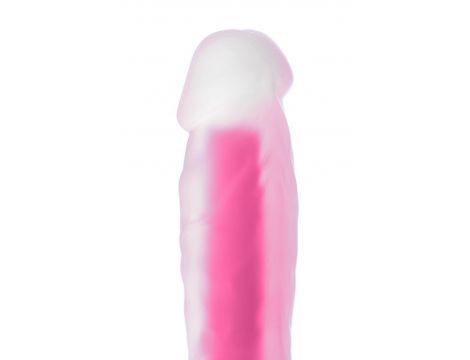 Dildo żelowe świecące Peter Glow Beyond różowe 16,5 cm - 7