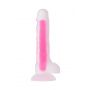 Dildo żelowe świecące Peter Glow Beyond różowe 16,5 cm - 2