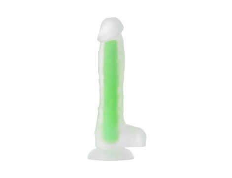 Dildo żelowe Beyond by Toyfa Wade Glow świecące zielone 14,5 cm - 8