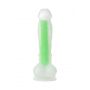 Dildo żelowe Beyond by Toyfa Wade Glow świecące zielone 14,5 cm - 3