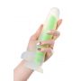 Dildo żelowe Beyond by Toyfa Wade Glow świecące zielone 14,5 cm - 5