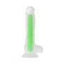 Dildo żelowe świecące zielone 13cm Beyond by Toyfa - 4