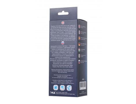 Dildo Matt Glow świecące w ciemności niebieskie 18 cm - 9