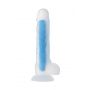 Dildo Matt Glow świecące w ciemności niebieskie 18 cm - 2
