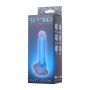 Dildo Matt Glow świecące w ciemności niebieskie 18 cm - 8