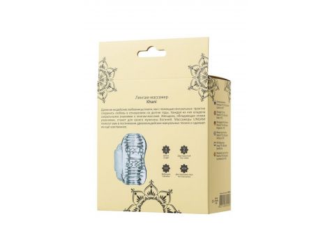 Wibrujący masturbator Lingam Khani transparentny 9 cm - 6