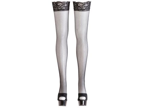 Net Hold-up Stockings black L - 4