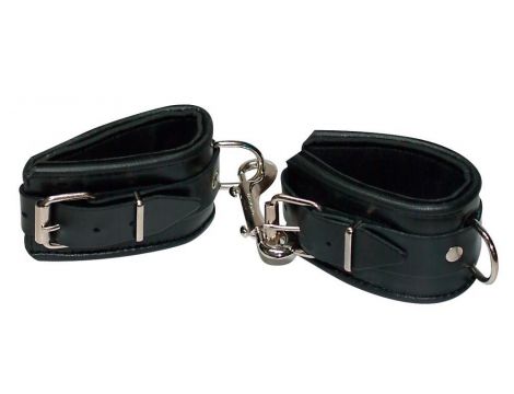 Leather Handcuffs padded - 3