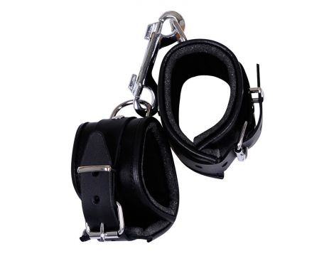 Leather Handcuffs padded - 2