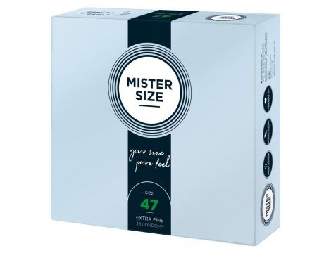 Prezerwatywy wegańskie Mister Size 47 mm 36 sztuk - 2